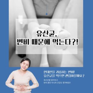 유산균 변비 떄문에 먹는다?
